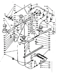 Lower Burner Section parts for Kenmore Range 103.7806740 (1037806740, 103 7806740) from AppliancePartsPros.com