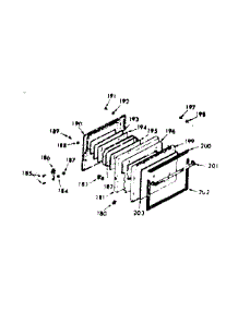 Full Glass Oven & Broiler Door parts for Kenmore Range 103.3247321 (1033247321, 103 3247321) from AppliancePartsPros.com