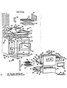 Body Section parts for Kenmore Range 103.7446600 (1037446600, 103 7446600) from AppliancePartsPros.com