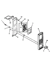 Control Panel Section parts for Kenmore Range 911.7898512 (9117898512, 911 7898512) from AppliancePartsPros.com