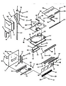 Upper Oven Pedestal Section parts for Kenmore Range 911.7898512 (9117898512, 911 7898512) from AppliancePartsPros.com