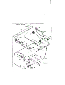 Burner Section parts for Kenmore Range 911.7217560 (9117217560, 911 7217560) from AppliancePartsPros.com