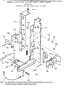 Door Catch Section parts for Kenmore Range 103.9887913 (1039887913, 103 9887913) from AppliancePartsPros.com