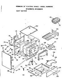 Body Section parts for Kenmore Range 911.9138210 (9119138210, 911 9138210) from AppliancePartsPros.com