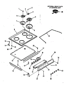 Main Top Section parts for Kenmore Range 911.4618810 (9114618810, 911 4618810) from AppliancePartsPros.com