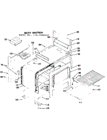 Body Section parts for Kenmore Range 119.7088210 (1197088210, 119 7088210) from AppliancePartsPros.com