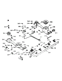 Burner Section parts for Kenmore Range 103.8357222 (1038357222, 103 8357222) from AppliancePartsPros.com