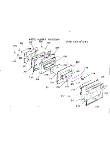 Oven Door Section parts for Kenmore Range 911.9378010 (9119378010, 911 9378010) from AppliancePartsPros.com