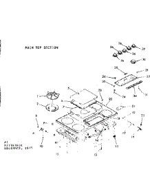 Main Top Section parts for Kenmore Range 103.3367610 (1033367610, 103 3367610) from AppliancePartsPros.com