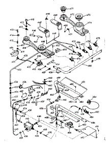 Burner Section parts for Kenmore Range 103.7397060 (1037397060, 103 7397060) from AppliancePartsPros.com