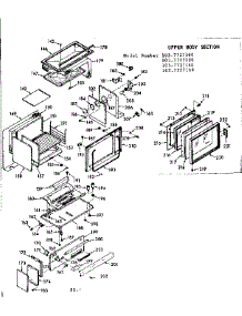 Upper Body Section parts for Kenmore Range 103.7727140 (1037727140, 103 7727140) from AppliancePartsPros.com