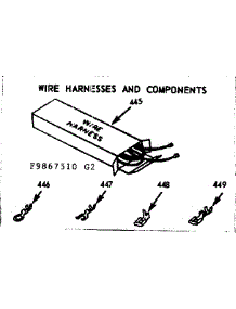 Wire Harnesses & Components parts for Kenmore Range 103.9867540 (1039867540, 103 9867540) from AppliancePartsPros.com