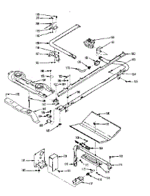Oven And Top Burner Section parts for Kenmore Range 119.7478010 (1197478010, 119 7478010) from AppliancePartsPros.com