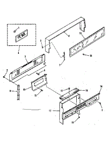 Illustration For Backguard Section parts for Kenmore Range 911.7378610 (9117378610, 911 7378610) from AppliancePartsPros.com