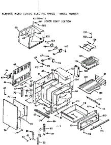 Lower Body Section parts for Kenmore Range 103.9877916 (1039877916, 103 9877916) from AppliancePartsPros.com