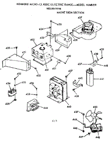 Magnetron Section parts for Kenmore Range 103.9877916 (1039877916, 103 9877916) from AppliancePartsPros.com