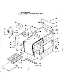 Body Parts parts for Kenmore Range 119.7108310 (1197108310, 119 7108310) from AppliancePartsPros.com