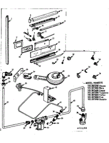 Burner Section And Controls parts for Kenmore Range 103.3075000 (1033075000, 103 3075000) from AppliancePartsPros.com