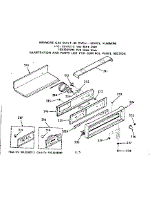 Control Panel Section parts for Kenmore Range 103.3248290 (1033248290, 103 3248290) from AppliancePartsPros.com