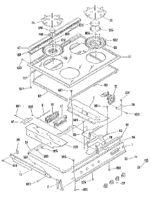 Main Top Section parts for Kenmore Range 911.3678855 (9113678855, 911 3678855) from AppliancePartsPros.com