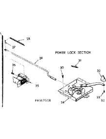 Power Lock Section parts for Kenmore Range 103.9367540 (1039367540, 103 9367540) from AppliancePartsPros.com