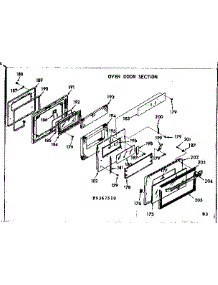Oven Door Section parts for Kenmore Range 103.9367540 (1039367540, 103 9367540) from AppliancePartsPros.com