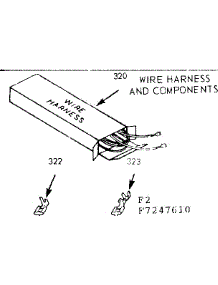 Wire Harness And Components parts for Kenmore Range 911.7247660 (9117247660, 911 7247660) from AppliancePartsPros.com