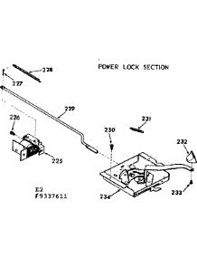 Power Lock Section parts for Kenmore Range 103.9337611 (1039337611, 103 9337611) from AppliancePartsPros.com