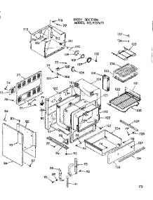 Body Section parts for Kenmore Range 103.9337611 (1039337611, 103 9337611) from AppliancePartsPros.com
