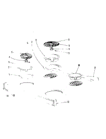 Cooktop Section parts for Kenmore Range 101.9666641 (1019666641, 101 9666641) from AppliancePartsPros.com