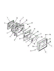 Upper Oven Door Section parts for Kenmore Range 278.4278690 (2784278690, 278 4278690) from AppliancePartsPros.com