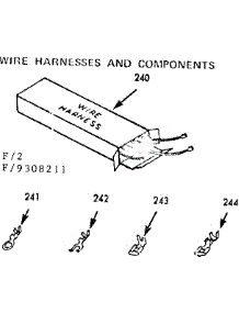 Wire Harness And Components parts for Kenmore Range 911.9308211 (9119308211, 911 9308211) from AppliancePartsPros.com