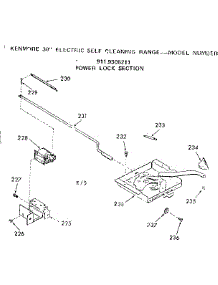 Power Lock Section parts for Kenmore Range 911.9308211 (9119308211, 911 9308211) from AppliancePartsPros.com