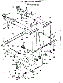 Burner Section parts for Kenmore Range 911.7278210 (9117278210, 911 7278210) from AppliancePartsPros.com