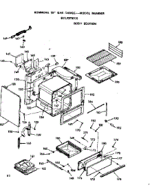 Body Section parts for Kenmore Range 911.7278210 (9117278210, 911 7278210) from AppliancePartsPros.com