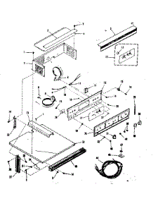 Control Panel Section parts for Kenmore Range 278.4268591 (2784268591, 278 4268591) from AppliancePartsPros.com