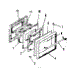 Lower & Upper Oven Door Section