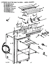 Control Section parts for Kenmore Range 103.4055600 (1034055600, 103 4055600) from AppliancePartsPros.com
