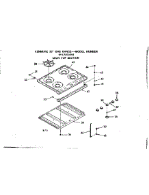 Main Top Section parts for Kenmore Range 911.7258210 (9117258210, 911 7258210) from AppliancePartsPros.com