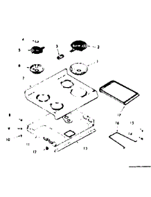 Main Top Section parts for Kenmore Range 103.9337322 (1039337322, 103 9337322) from AppliancePartsPros.com