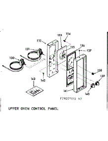 Upper Oven Control Panel parts for Kenmore Range 103.7827540 (1037827540, 103 7827540) from AppliancePartsPros.com