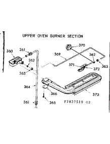 Upper Oven Burner Section parts for Kenmore Range 103.7827540 (1037827540, 103 7827540) from AppliancePartsPros.com