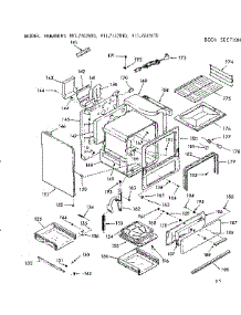 Body Section parts for Kenmore Range 911.7247810 (9117247810, 911 7247810) from AppliancePartsPros.com