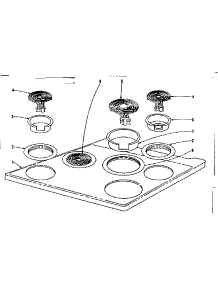Cook Top Section parts for Kenmore Range 101.933622 (101933622, 101 933622) from AppliancePartsPros.com