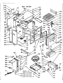 Body Section parts for Kenmore Range 103.7447022 (1037447022, 103 7447022) from AppliancePartsPros.com