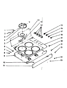 Main Top Section parts for Kenmore Range 103.7806700 (1037806700, 103 7806700) from AppliancePartsPros.com