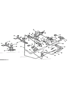Burner Section parts for Kenmore Range 103.293010 (103293010, 103 293010) from AppliancePartsPros.com