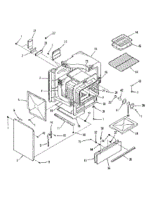 Oven Body parts for Kenmore Range 911.7398510 (9117398510, 911 7398510) from AppliancePartsPros.com