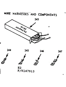 Wire Harnesses And Components parts for Kenmore Range 911.9147913 (9119147913, 911 9147913) from AppliancePartsPros.com