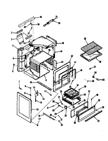 Body Section parts for Kenmore Range 911.6118810 (9116118810, 911 6118810) from AppliancePartsPros.com